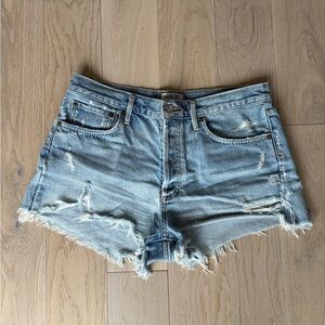 Agolde Denim Cut Off Shorts